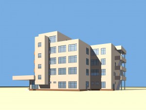 urban architecture - school office villas 49 3D Model