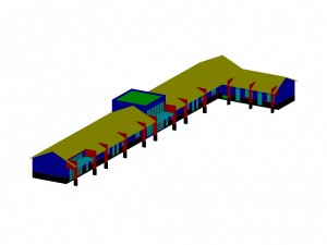 urban architecture - school office villas 51 3D Model