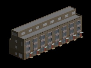 urban architecture - school office villas 56 Model 3D