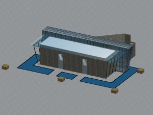 urban architecture - school office villas 58 3D Model