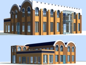 urban architecture - school office villas 69 3D Model