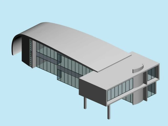 urban architecture - school office villas 70 3D Model .c4d .max .obj .3ds .fbx .stl .blend 