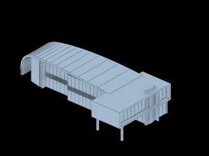 urban architecture - school office villas 70 3D Model