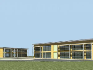 architektura miejska - wille biurowe szkoły 76 Model 3D