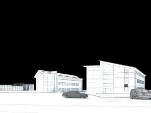 urban building-villa office school building 079 3D Model
