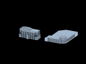 urban architecture - school office villas 80 3D Model