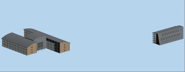 urban architecture - school office villas 81 3D Model .c4d .max .obj .3ds .fbx .stl .blend