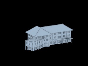 urban architecture - school office villas 83 Modello 3D