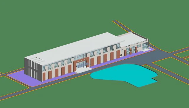 urban architecture - school office villas 86 3D Model .c4d .max .obj .3ds .fbx .stl .blend 