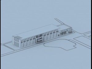 urban architecture - school office villas 86 3Dモデル