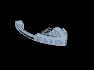 urban architecture - school office villas 88 3D Модель