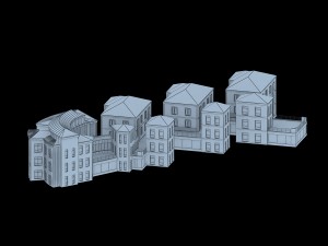 urban architecture - school office villas 91 3D Модель