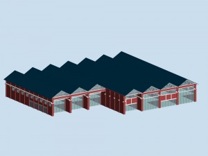 urban architecture - school office villas 93 3D 模型