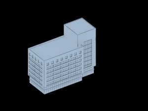 urban architecture - school office villas 96 3D Modell