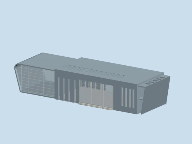 urban architecture - school office villas 97 3D Model .c4d .max .obj .3ds .fbx .stl .blend 