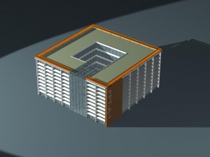 urban architecture - school office villas 107 3D-Modell
