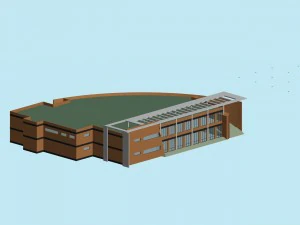 architektura miejska - wille biurowe szkoły 114 Model 3D