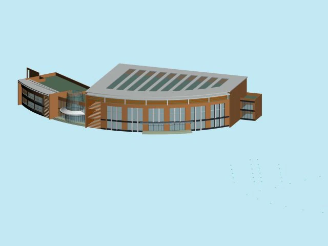 urban architecture - school office villas 115 3D Model .c4d .max .obj .3ds .fbx .stl .blend 