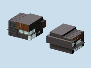शहरी वास्तुकला - स्कूल कार्यालय विला 118 3D मॉडल