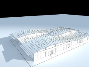 urban architecture - school office villas 120 3D Modell