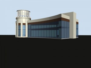 urban architecture - school office villas 122 3D-Modell