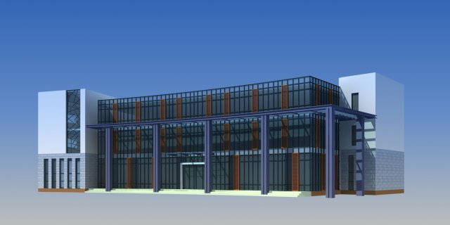 urban architecture - school office villas 124 3Dモデル .c4d .max .obj .3ds .fbx .stl .blend 