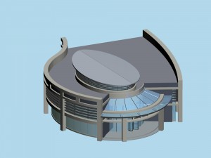 urban architecture - school office villas 125 3D Model