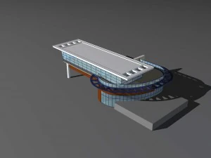 architektura miejska - wille biurowe szkoły 133 Model 3D