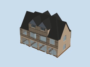 urban architecture - school office villas 140 3D मॉडल