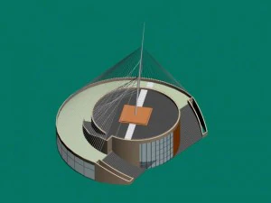 도시건축 - 학교 사무실 빌라 142 3D 모델