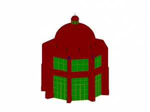 architektura miejska - wille biurowe szkoły 145 Model 3D