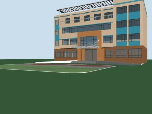 arquitectura urbana - villas de oficinas escolares 148 Modelo 3D