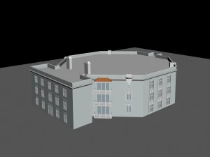 城市建筑-学校办公别墅149 3D 模型