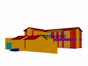 urban architecture - school office villas 151 3D 模型