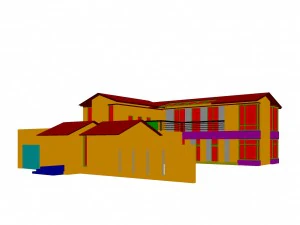 urban architecture - school office villas 151 3D Model