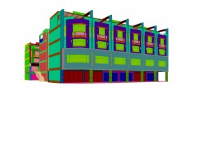 urban architecture - school office villas 152 3D 模型