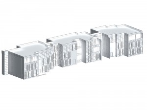urban architecture - school office villas 156 Model 3D