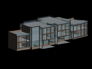 urban architecture - school office villas 157 3D Model