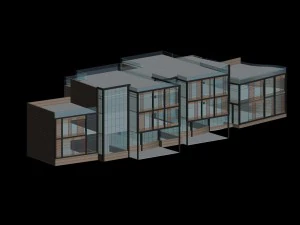 urban architecture - school office villas 157 3D Model