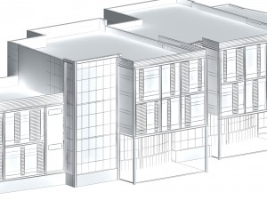 urban architecture - school office villas 157 Model 3D