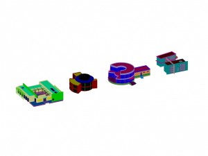 urban architecture - school office villas 161 Model 3D