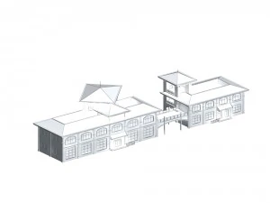 urban architecture - school office villas 171 3D Model