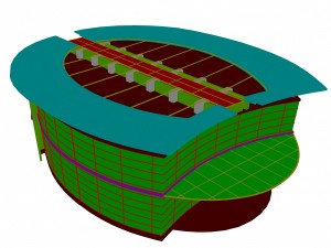 urban architecture - school office villas 172 Modèle 3D