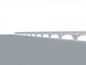 city building - big bridge 38 Modelo 3D