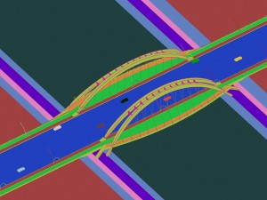 city building - big bridge 3 Model 3D
