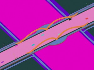 city building - big bridge 4 Modello 3D