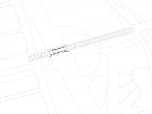city building - big bridge 7 3D Model