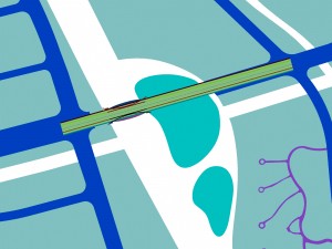city building - big bridge 7 3D Model