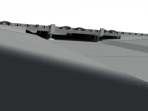 city building - big bridge 13 3D Model
