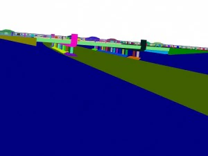 city building - big bridge 13 3D Model